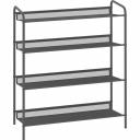 Подставка для обуви ЗМИ Женева 24 GENEVA 24 shoe rack графит ПДОЖ24 ГР предназначена для хранения обуви. За счет высокой прочности прослужит долгое время. Современный дизайн впишется в любой интерьер. Легко чистится, что экономит время и силы.