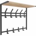 Вешалка ЗМИ с полкой 2-х ярусная ТОРОНТО 22Д черный ВСПТ22Д Ч предназначена для размещения одежды. Простой монтаж изделия экономит время и силы. Благодаря высокой прочности прослужит долго. Современный дизайн впишется в любой интерьер.