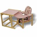 СЕНС- М Стул-стол для кормления СТД 07 пластиковая столешница Розовый СТД0706