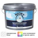 Краска для стен Husky Super Paint Int моющаяся матовая прозрачная база С 2.25 л
