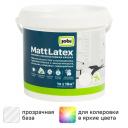 Краска латексная для стен и потолков Jobi Mattlatex матовая прозрачная база C 1 л