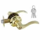 Ручка защелка Нора-М Isparus НН 19806, нажимная, для межкомнатных дверей, золото, 01, ключ/фиксатор,