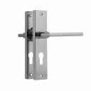 Ручка дверная на планке Нора-М 708К 19501, комплект ручек, хром, 55 мм