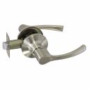 Ручка дверная Ручка защелка Нора-М ТТ1 15805, нажимная, для межкомнатных дверей, матовый никель, 05, без запирания