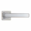 Ручка дверная Punto Mars квадратная розетка матовый никель/хром