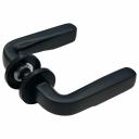 Дверные ручки Rucetti RAP 29 SLIM-R BL соответствуют высшему классу надежности. Многослойное порошковое покрытие прошло тест на устойчивость к коррозии в соляном тумане - более 120 часов. Ресурс работы дверных ручек более 250 000 циклов открывания/закрывания, что гарантирует безотказную работу двери более чем на 10 лет. Стяжные винты в комплекте обеспечивают более прочное крепление на дверном полотне, подходят для установки на двери толщиной 35-60 мм.