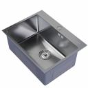 Мойка для кухни Mixline Pro 60х45х20 см врезная с сифоном сталь сатин (547235)