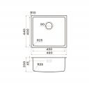 Кухонная мойка OMOIKIRI Tadzava 49-U/I-GM (4993076) вороненая сталь