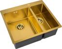 Мойка кухонная Zorg Inox PVD SZR-59-2-51-L BRONZE L, бронза