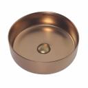 Раковина накладная круглая ABBER Bequem (AC2108MRG) розовое золото матовое
