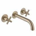 Смеситель для раковины Abber Wasser Kreis AF81121G С ВНУТРЕННЕЙ ЧАСТЬЮ, матовое золото