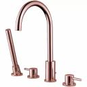 Смеситель на борт ванны Abber Wasser Kreis AF8113RG розовое золото