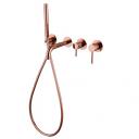 Встраиваемый смеситель для ванны ABBER Wasser Kreis (AF8130RG) с душевой лейкой, розовое золото