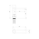 Смеситель для раковины ABBER Rund (AF8710B) черный