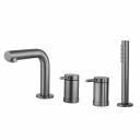 Смеситель на борт ванны Abber Emotion AF8813NG никель