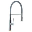 Смеситель для кухни Accoona A4890T-1, однорычажный, латунь, серый/хром