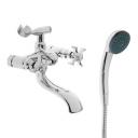 Смеситель для ванны Accoona A6070, двухвентильный, латунь, хром