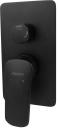 Встраиваемый смеситель для душа и ванны AQUATEK Вега AQ1046MB С ВНУТРЕННЕЙ ЧАСТЬЮ, матовый черный
