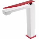 Смеситель для раковины Boheme Q белый с красным