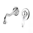 Смеситель для раковины встраиваемый Cezares Diamond хром с ручкой Swarovski