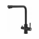 Смеситель для кухни ESKO R-излив Black с подключением к фильтру K24B
