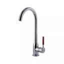 Смеситель для кухни Fashun A54023 хром, ручка красная