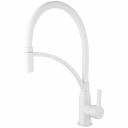 Смеситель для кухни Frap белый матовый