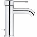 Смеситель для раковины GROHE Essence+ с низким изливом и донным клапаном, хром (23589001)