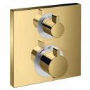 Смеситель для душа Hansgrohe Ecostat Square 15714990 золотой, с термостатом