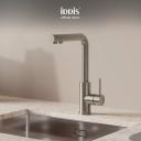 Смеситель IDDIS RULE для кухни с каналом для фильтрованной воды, цвет сталь RULSTLFi05