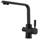 Смеситель для ванны KAISER Decor 40144 granit black mat