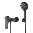 Смеситель для душа Lemark Bronx LM3703BL черный матовый