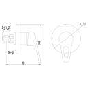Смеситель для душа LEMARK Luna LM4123C