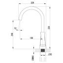 Смеситель для кухни с поворотным изливом LEMARK UNIT (LM4555C )