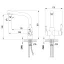 Смеситель для кухни с подключением к фильтру питьевой воды LEMARK Villa (LM4861B) бронзовый