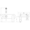 Смеситель для биде LEMARK Allegro LM5919CW с гигиеническим душем, белый, встраиваемый