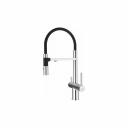 Смеситель для кухонной мойки Cмеситель для кухонной мойки ROSE гибкий излив, магнит вставка, под фильтр, хром R958