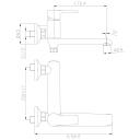 Смеситель для ванны ROSSINKA Silvermix (W35-33)