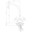 Смеситель для кухни ROSSINKA Silvermix Серия Y (Y02-71)