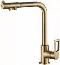 Смеситель для кухни Steel Hammer SH 572 BRONZE с подключением к фильтру бронза