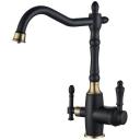 Смеситель для кухни под фильтр Zorg Steel Hammer SH 812 BLACK BR