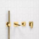 Встраиваемый смеситель для душа и ванны Wasserkraft Havel A3651.282.284.285.194.286 С ВНУТРЕННЕЙ ЧАСТЬЮ, золото