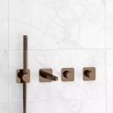 Встраиваемый смеситель для душа и ванны Wasserkraft Paar A8851.309.311.290.292.291 С ВНУТРЕННЕЙ ЧАСТЬЮ, розовое золото