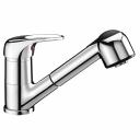 Смеситель для кухни WasserKraft хром с вытяжной лейкой однорычажный (6365)