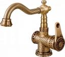 Смеситель для раковины Zorg Antic A 413U-BR бронза