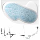 Ванна акриловая AURA 150х105 см, правый угол, 100% сантехнический акрил, 1MARKA в наборе 3в1: Ванна акриловая, усиленная стальная рама, слив-перелив хром 01ау1510пкс2+-это эффектная и функциональная модель, которая прекрасно подойдет для индивидуальных водных процедур и комфортного отдыха. Ванна имеет оригинальную форму чаши и смещенный к середине слив-перелив, что обеспечивает комфортное принятие ванны для двух человек. Встроенный подголовник обеспечивает ортопедическую поддержку шейного отдела позвоночника, что особенно важно для людей, ведущих активный образ жизни. Большая глубина ванны позволяет полностью погрузиться в теплую воду и избежать брызг. Сиденье-полка 2 в 1 может использоваться для хранения аксессуаров или для удобства и безопасности во время принятия ванны. Асимметричная ванна Marka One AURA можно установить на каркас, обеспечивающий дополнительную устойчивость и надежность конструкции. К ванне отдельно можно приобрести: Панель FLAT "AURA" 150 R/L Артикул - 02ауфл1510