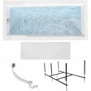 Ванна акриловая 180х80 см 1MARKA RAGUZA в наборе 4 в 1: Прямоугольная ванна, фронтальная панель, усиленный металлический каркас, слив-перелив хром 01ра1880кп - это современное и функциональное решение для вашей ванной комнаты. Особенностью данной модели является ее угол наклона спинки, который обеспечивает поддержку позвоночника во время водных процедур-подходит для людей с любым телосложением, а также для большой семьи. Ванна имеет просторную чашу, которая позволяет комфортно разместиться одному человеку или двум людям одновременно. Большая глубина ванны обеспечивает полное погружение в теплую воду и уменьшает количество брызг. Глянцевое покрытие ванны придает ей эстетический вид и делает ее подходящей для любого интерьера ванной комнаты. Регулируемая высота ножек и установка на каркас обеспечивают удобство использования и возможность адаптации под любые условия. Выбирая акриловую ванну RAGUZA 180х80, вы получите стильное, функциональное и долговечное решение для вашей ванной комнаты.