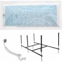 Ванна акриловая RAGUZA 190х90 см, 100% сантехнический акрил, 1MARKA в наборе 3в1: Ванна акриловая, усиленная стальная рама, слив-перелив хром 01ра1990кс2+- это современное и функциональное решение для вашей ванной комнаты. Особенностью данной модели является ее угол наклона спинки, который обеспечивает поддержку позвоночника во время водных процедур.. Ванна имеет просторную чашу, которая позволяет комфортно разместиться одному человеку или двум людям одновременно. Большая глубина ванны обеспечивает полное погружение в теплую воду и уменьшает количество брызг. Глянцевое покрытие ванны придает ей эстетический вид и делает ее подходящей для любого интерьера ванной комнаты.. Модель имеет прямоугольную форму, что позволяет установить ее в любом углу ванной комнаты. Регулируемая высота ножек и установка на каркас обеспечивают удобство использования и возможность адаптации под любые условия. К данной ванне отдельно можно приобрести: Панель FLAT 190 Артикул - 02фл19