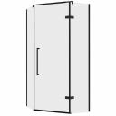 Душевой уголок Abber Ewiges Wasser черный 90х90х195 см пятиугольник стекло прозрачное 6 мм (AG05090B)