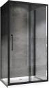 Душевой уголок Abber Schwarzer Diamant AG30110BH-S100B-S100B 110х100, профиль черный, стекло прозрачное